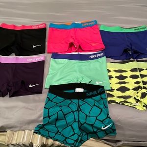 Like new Nike pro shorts. Only worn a handful of times.